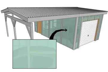 Revêtement en panneaux polycarbonate