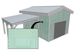 Revêtement en panneaux polycarbonate