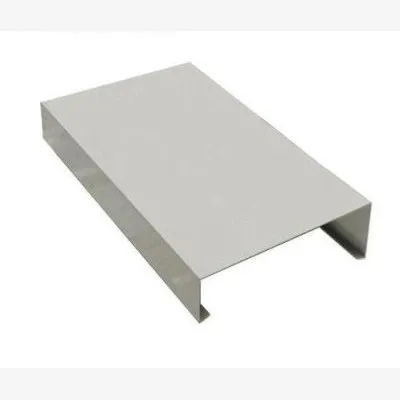 Couvertine d'acrotère plate - Gamme 280 - Aluminium 15/10 - Longueur 1000mm - Réf. CP15-280-1000