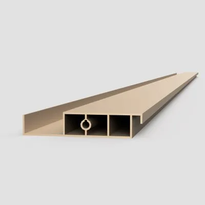 Lame XL aluminium 29mm, longueur 2m, YAZD structuré BEIGE SABLE