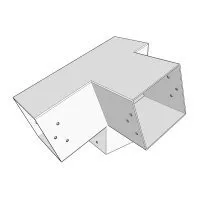 Aperçu du connecteur à 3 directions – pente 20° – 120 mm – Forme L2