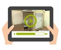 Vignette de l'article : Vidéo 3 : Petit garage avec porte à enrouleur, et bac acier