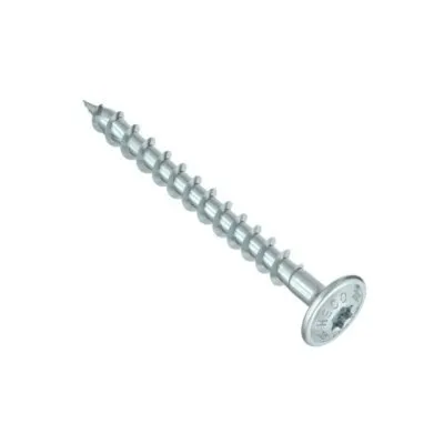 HECO-TOPIX-plus, vis à plateau, T-Drive, filet total variable, zingué blanc, A3K - Réf. 61964