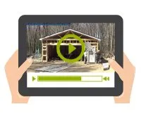Vignette de l'article : Vidéo 2 : Garage à ossature-bois et bardage métallique