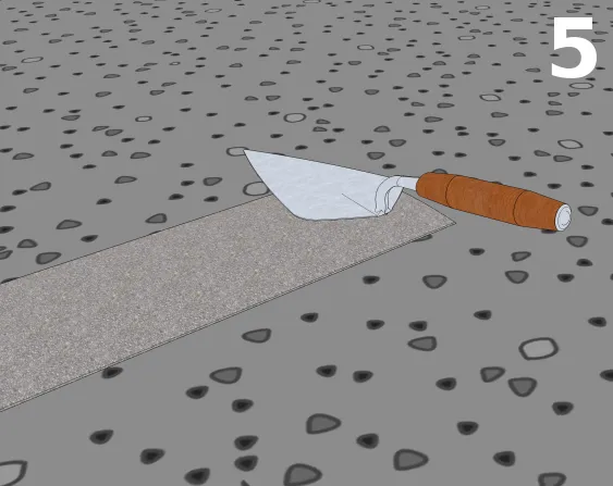 Enlever les excès et lisser