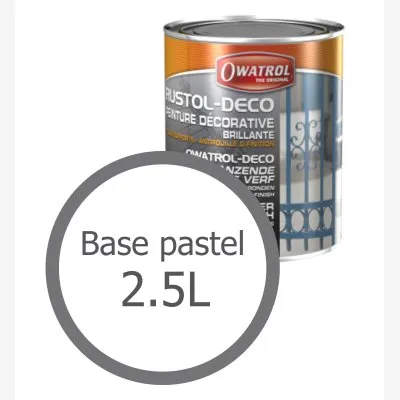 Bases pour peinture antirouille décorative brillante bois, métaux, PVC… - Réf. 1327