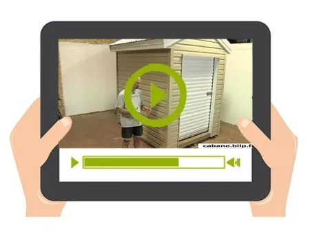 Vidéo 3 : Petit garage avec porte à enrouleur, et bac acier