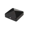 Chapeau pyramide NOIR pour poteau bois 70x70mm - Réf. CABOCHON70PB
