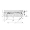 Vis HECO MULTI-MONTI-plus F - tête fraisée - D7,5 x L120 - Réf. 48519