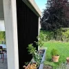 Brise-vue avec mécanismes SUNDIY et lames aluminium de couleur Gris galet RAL 9005