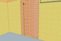 Marquer l’emplacement du linteau et de la traverse inférieure sur le montant de fenêtre